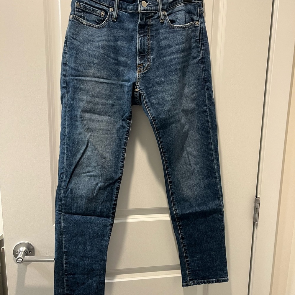 Abercrombie & Fitch Men's Straight Blue Jeans 32x30